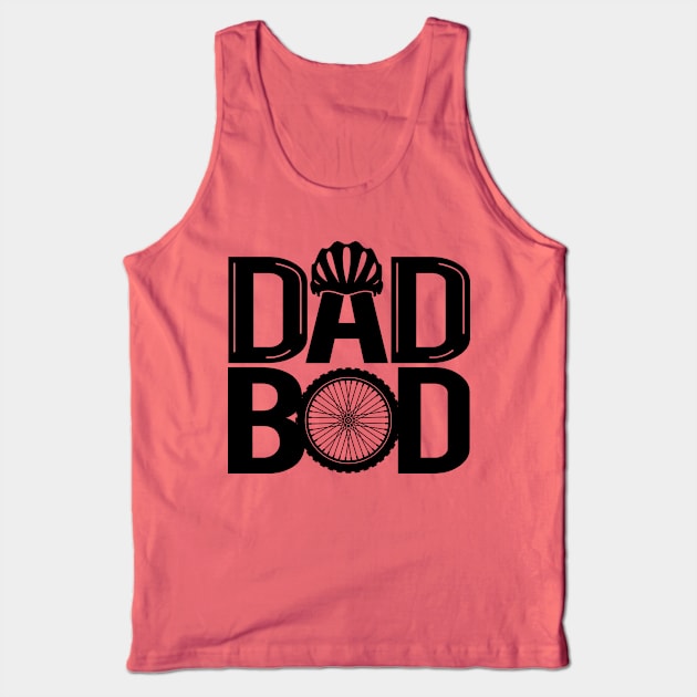 Cyclist Dad Bod Cycling Bicycle Fathers Best Dad Gift For Biking Dads Tank Top by IloveCycling